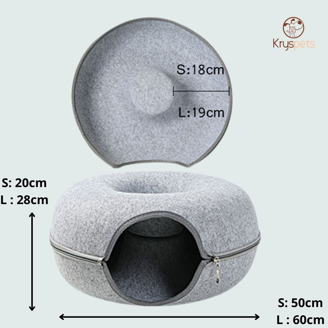 Tunnel interactif pour chat- Krystunnel™ - Kryspet's