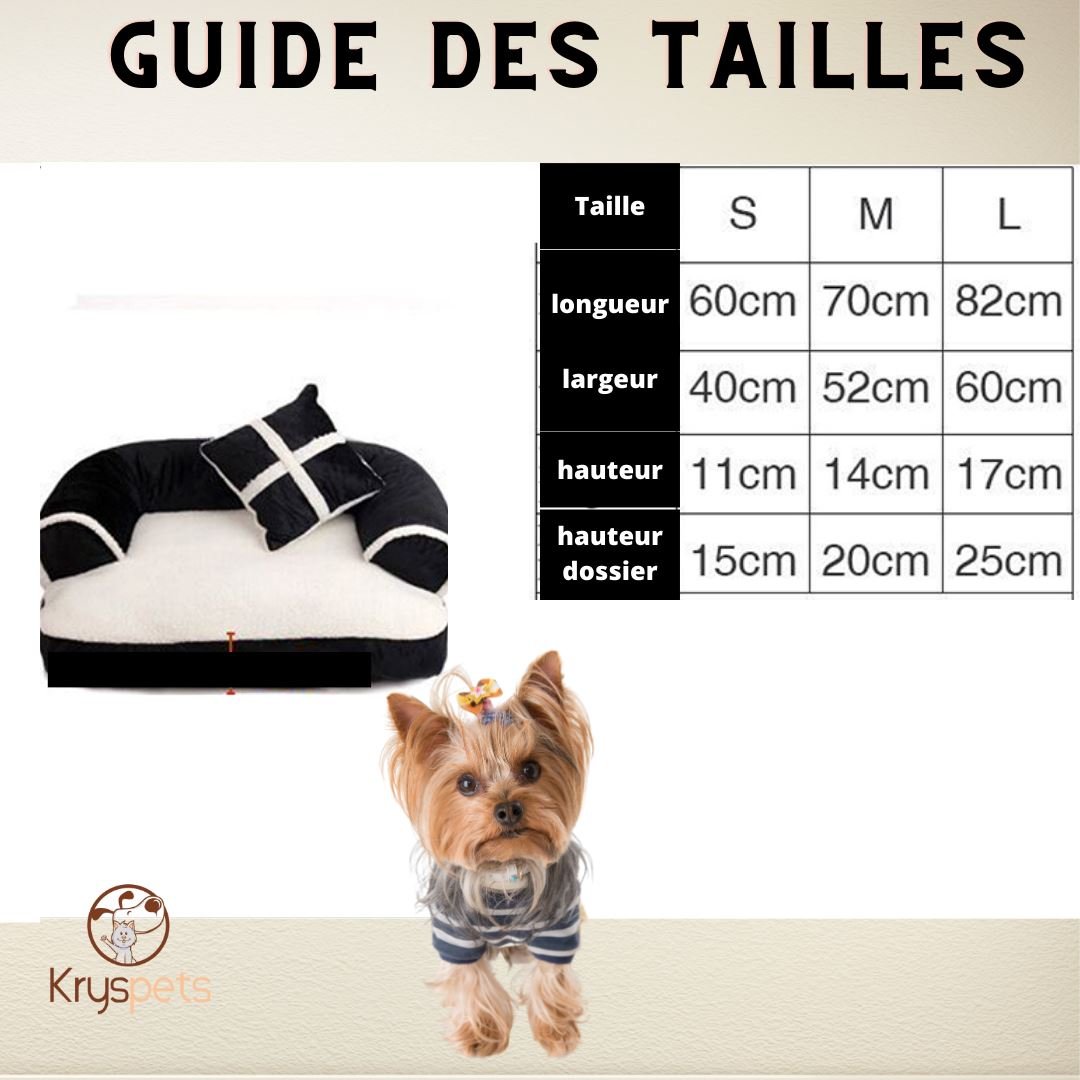 Canapé pour chiens ou chats KrysSOFA™ - Kryspet's