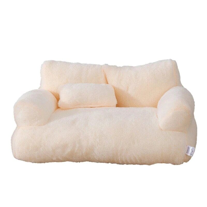 canapé pour chat blanc