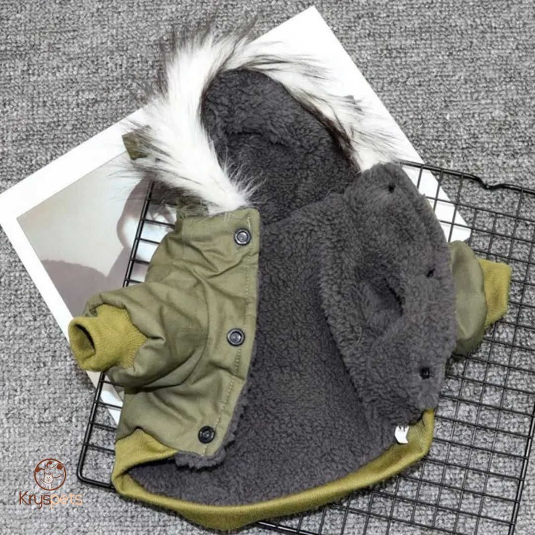 manteau chien fourré