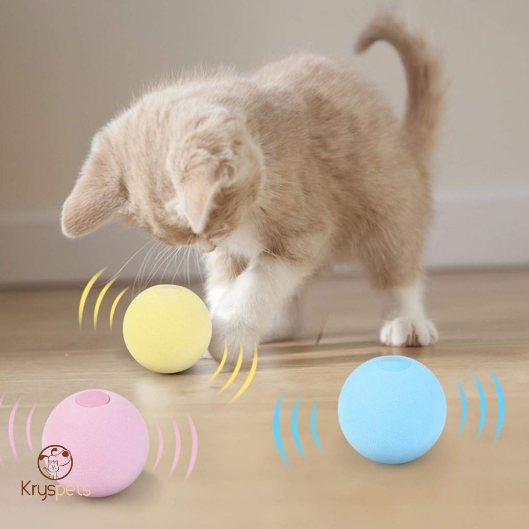 Jouet boule pour chat - Boule interactive KATBOULE™ - Kryspet's