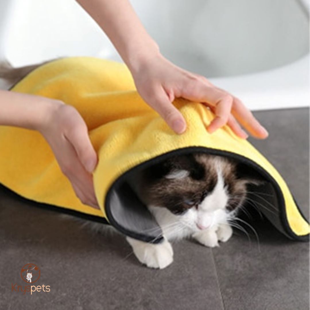 Serviette de bain pour animaux - Kryspet's