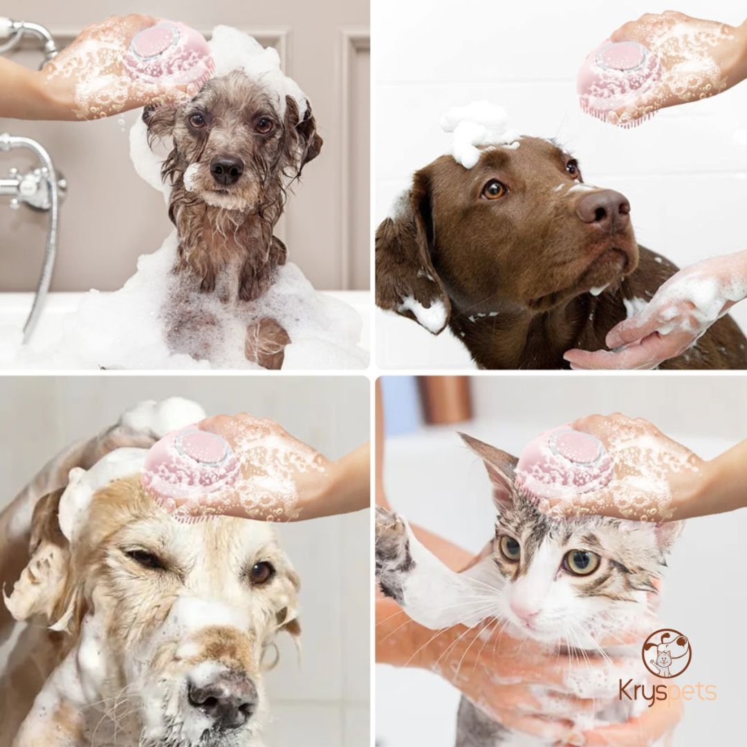 Brosse de lavage pour chien ou chat - KRYSCLEAN™ - Kryspet's
