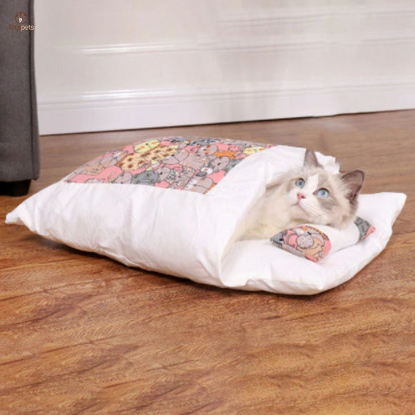 Lits pour chiens pour chats, câlins de beignets de lit pour chats